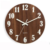 Wooden Wall Clock Luminous Number Hanging Clocks Quiet Dark Glowing Wall Clocks Modern Watches