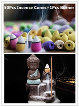 50Pc Incense Cones + Burner Creative Home Decor