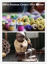 50Pc Incense Cones + Burner Creative Home Decor