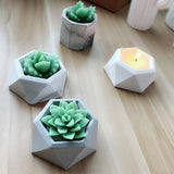 Diamond Shaped Surface Succulent Plant Flower Pot Silicone Mold DIY Ashtray Candle Holder Mold