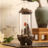 Backflow Incense Burner Ceramic Acrylic Plastic Cup Ceramic Dragon Furnace Aroma Tower Incense Home