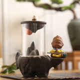 Backflow Incense Burner Ceramic Acrylic Plastic Cup Ceramic Dragon Furnace Aroma Tower Incense Home