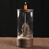 Backflow Incense Burner Ceramic Acrylic Plastic Cup Ceramic Dragon Furnace Aroma Tower Incense Home