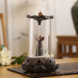 Backflow Incense Burner Ceramic Acrylic Plastic Cup Ceramic Dragon Furnace Aroma Tower Incense Home
