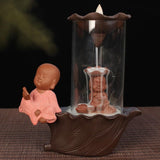 Backflow Incense Burner Ceramic Acrylic Plastic Cup Ceramic Dragon Furnace Aroma Tower Incense Home