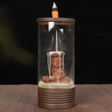 Backflow Incense Burner Ceramic Acrylic Plastic Cup Ceramic Dragon Furnace Aroma Tower Incense Home