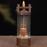 Backflow Incense Burner Ceramic Acrylic Plastic Cup Ceramic Dragon Furnace Aroma Tower Incense Home